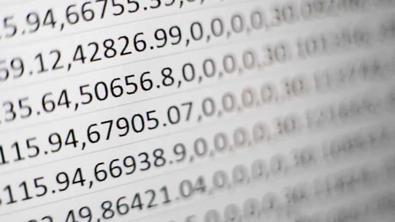 numbers screen